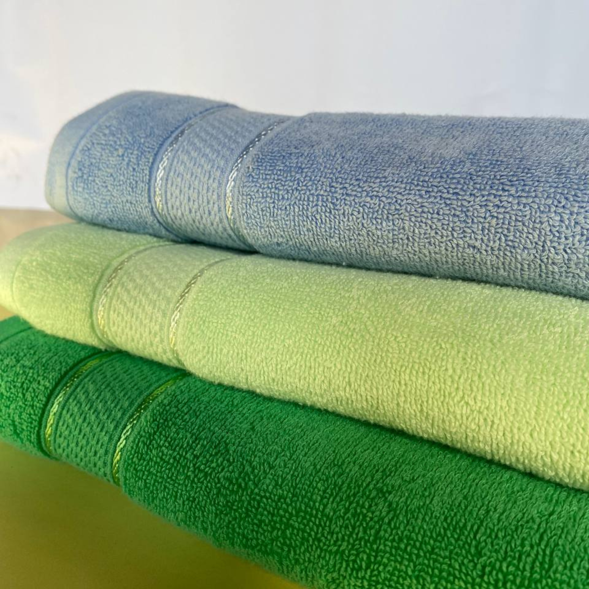Face Towel ,50*100 ,100% Cotton ,Double Satin Dobby Border