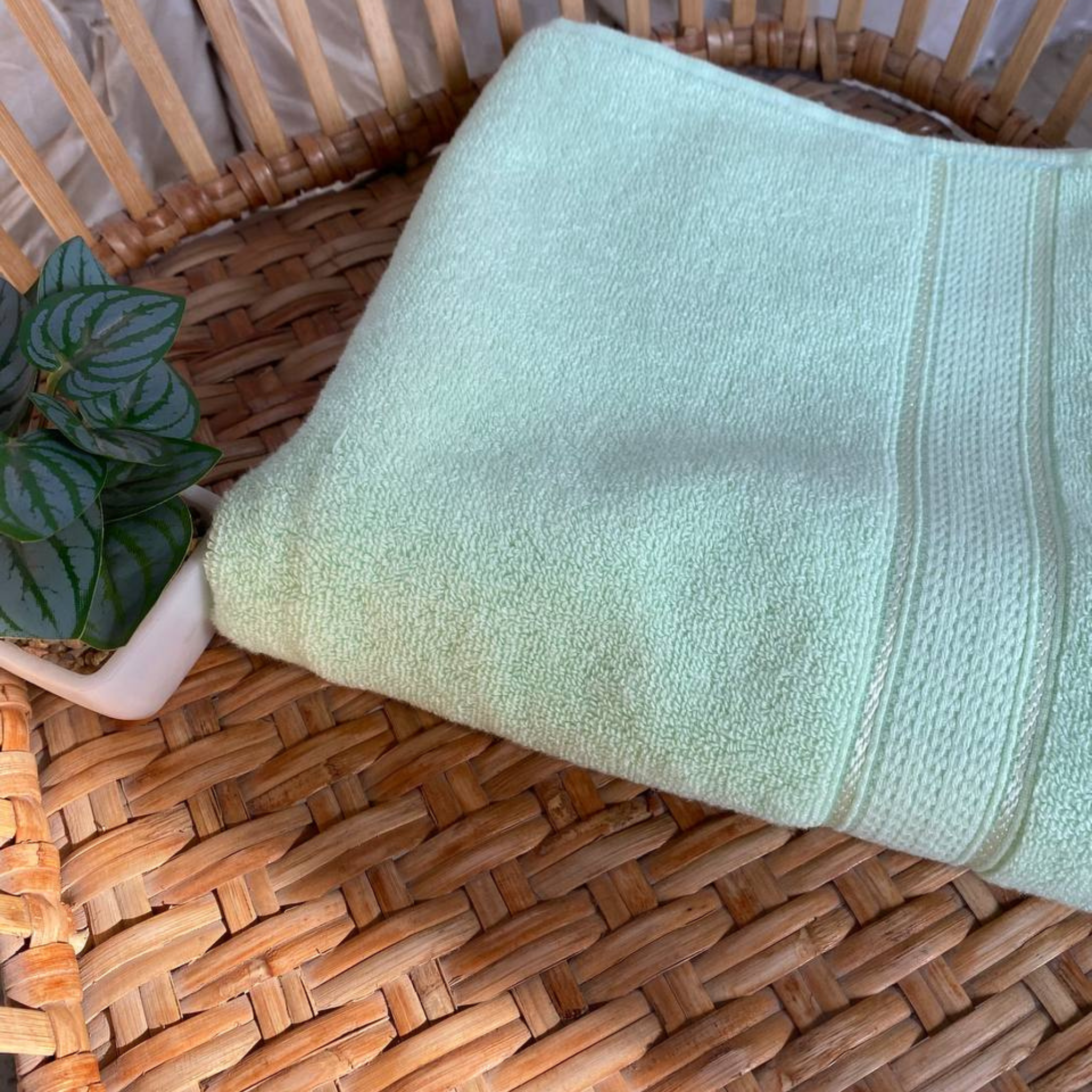 Face Towel ,50*100 ,100% Cotton ,Double Satin Dobby Border
