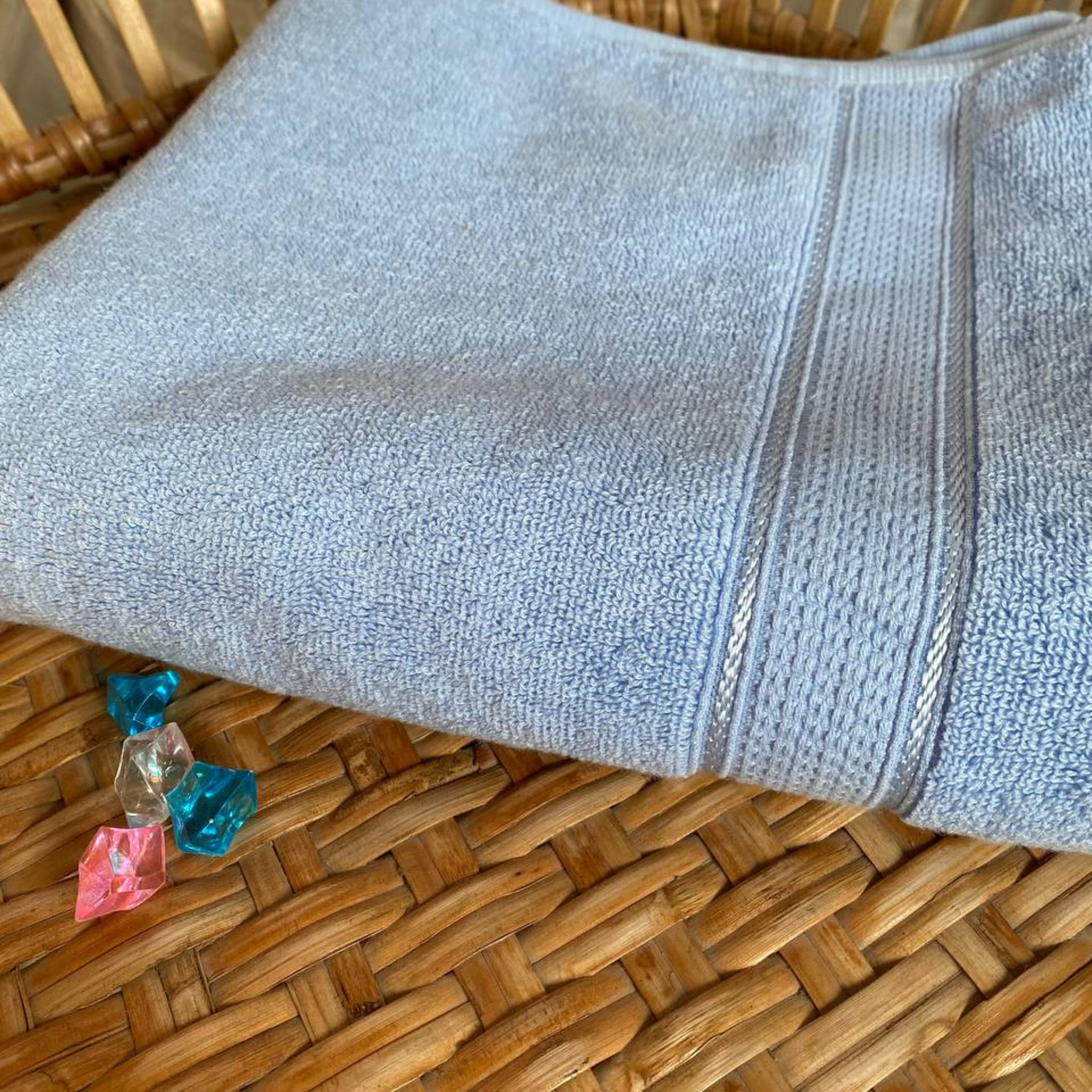 Face Towel ,50*100 ,100% Cotton ,Double Satin Dobby Border