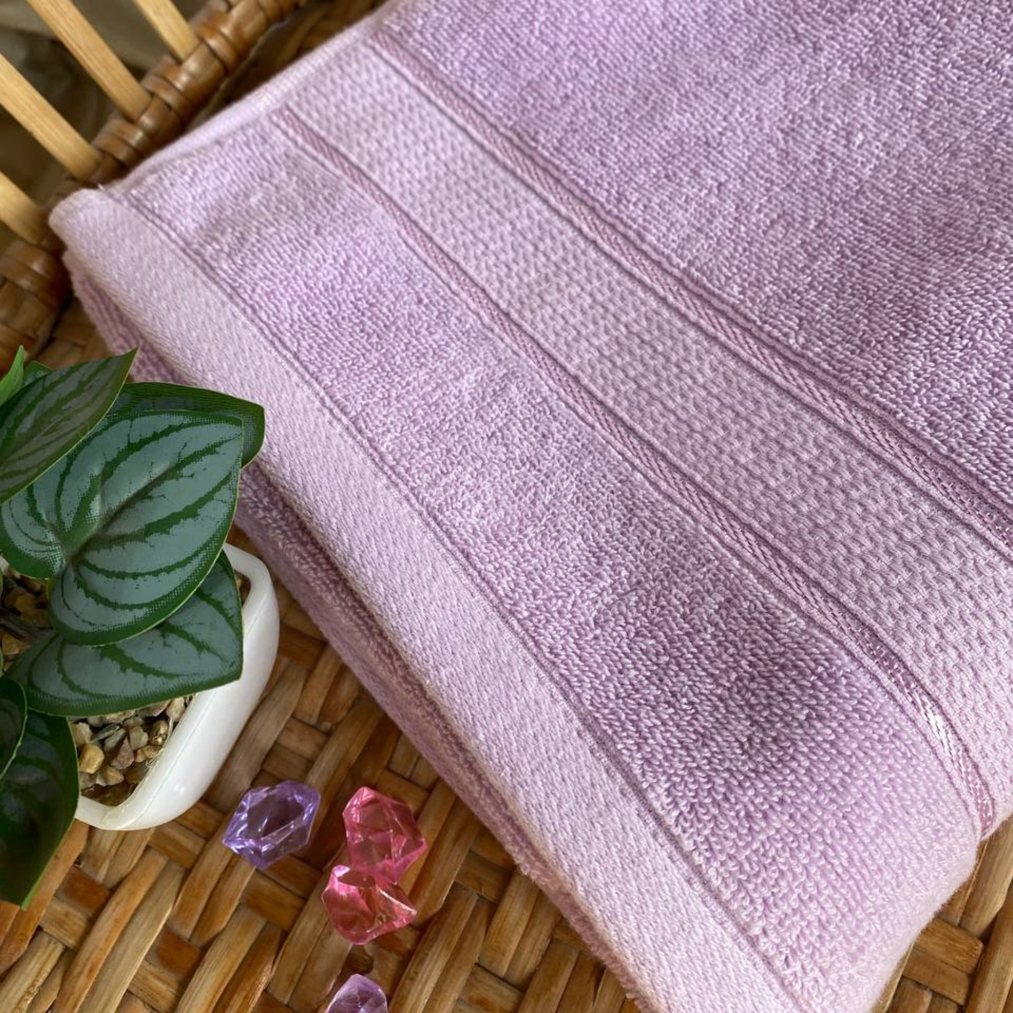 Face Towel ,50*100 ,100% Cotton ,Double Satin Dobby Border