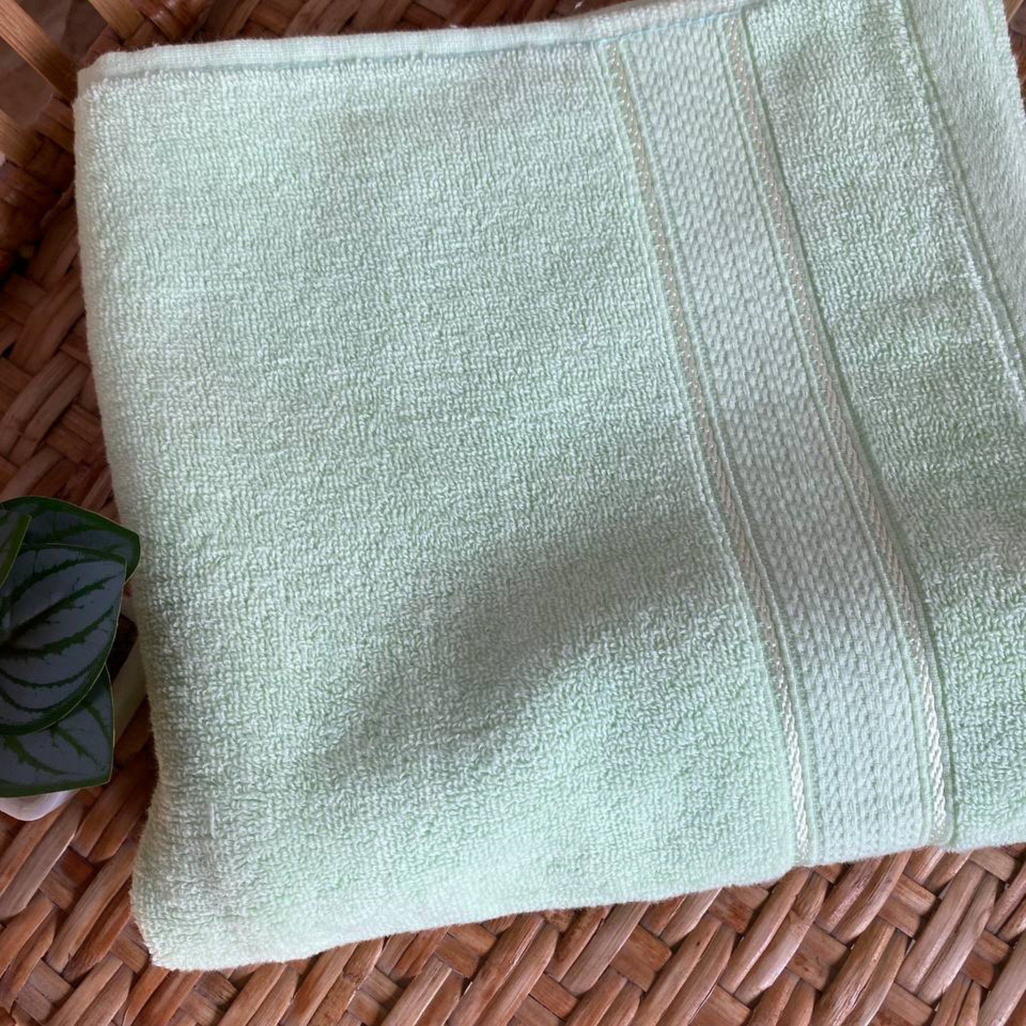 Face Towel ,50*100 ,100% Cotton ,Double Satin Dobby Border
