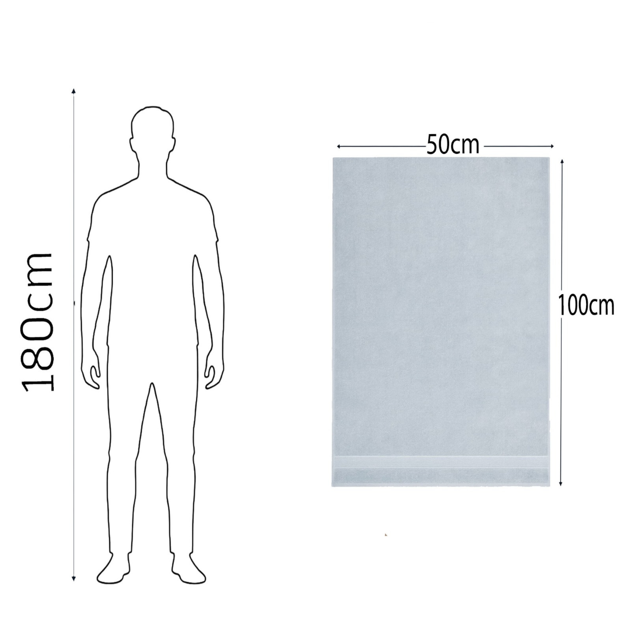 Face Towel ,50*100 ,100% Cotton ,Double Satin Dobby Border