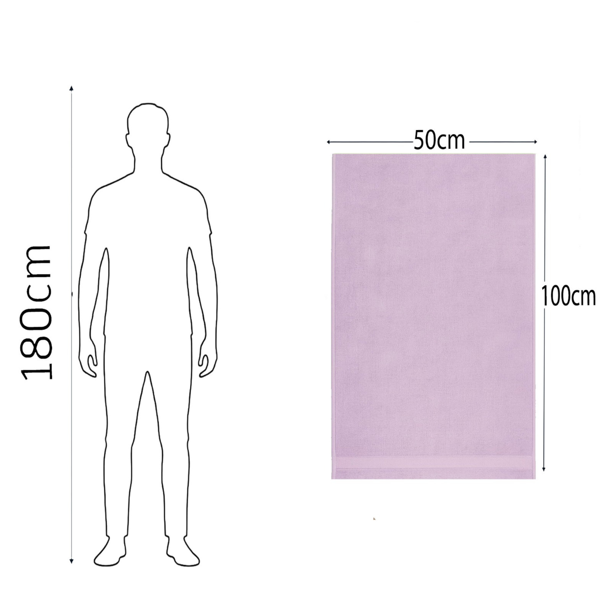 Face Towel ,50*100 ,100% Cotton ,Double Satin Dobby Border