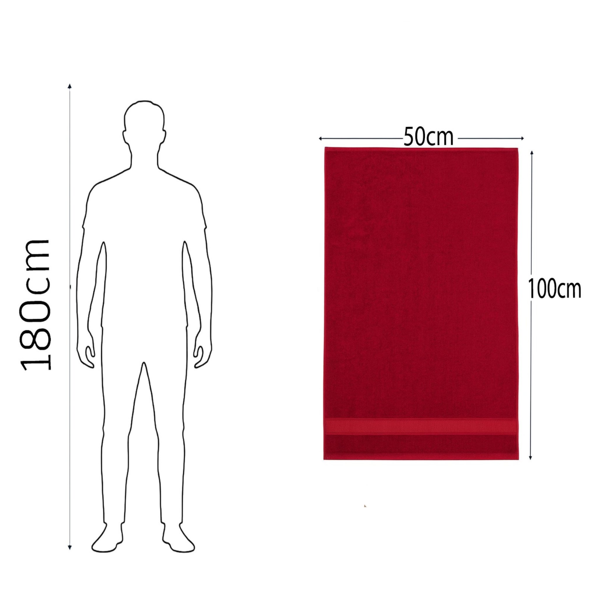 Face Towel ,50*100 ,100% Cotton ,Double Satin Dobby Border