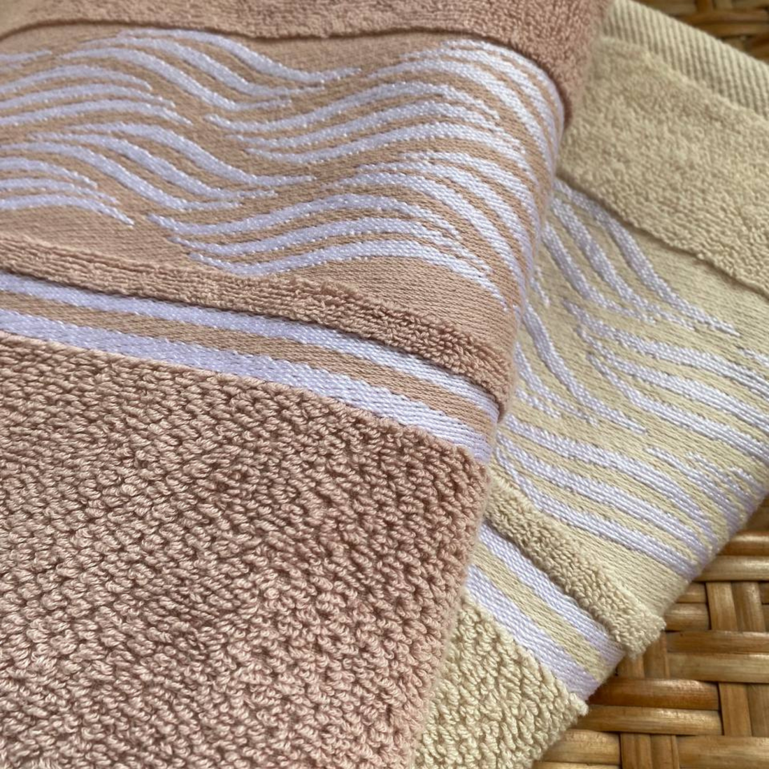 Face Towel ,50*100 ,100% Cotton ,The Twin-Band Border
