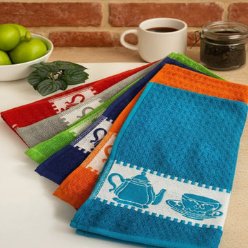 Kitchen Towels Set -6 Pieces, terry , 6 colors , 45*65 cm