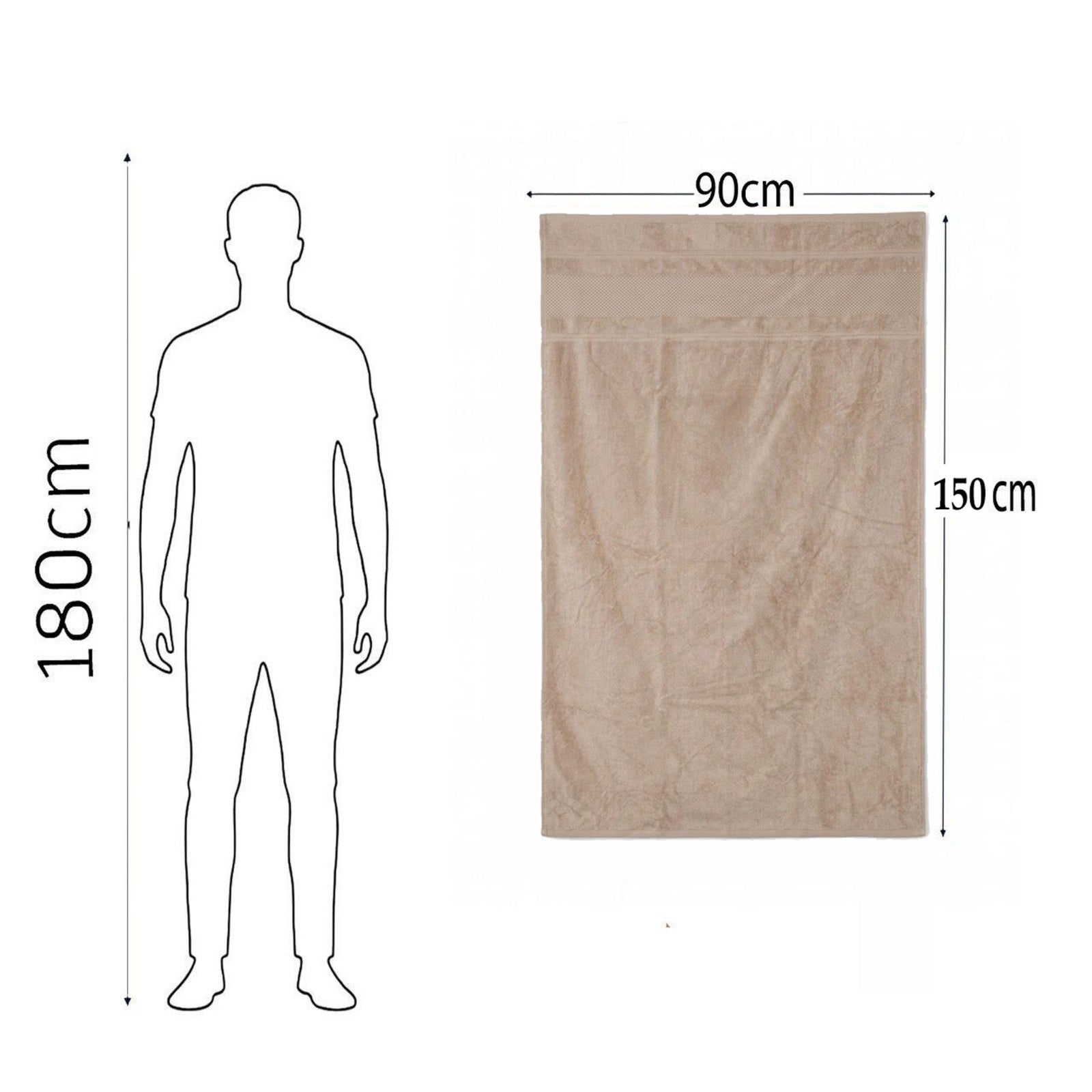 Beach Towel, 100% Cotton, 90*150 cm, Soft velour