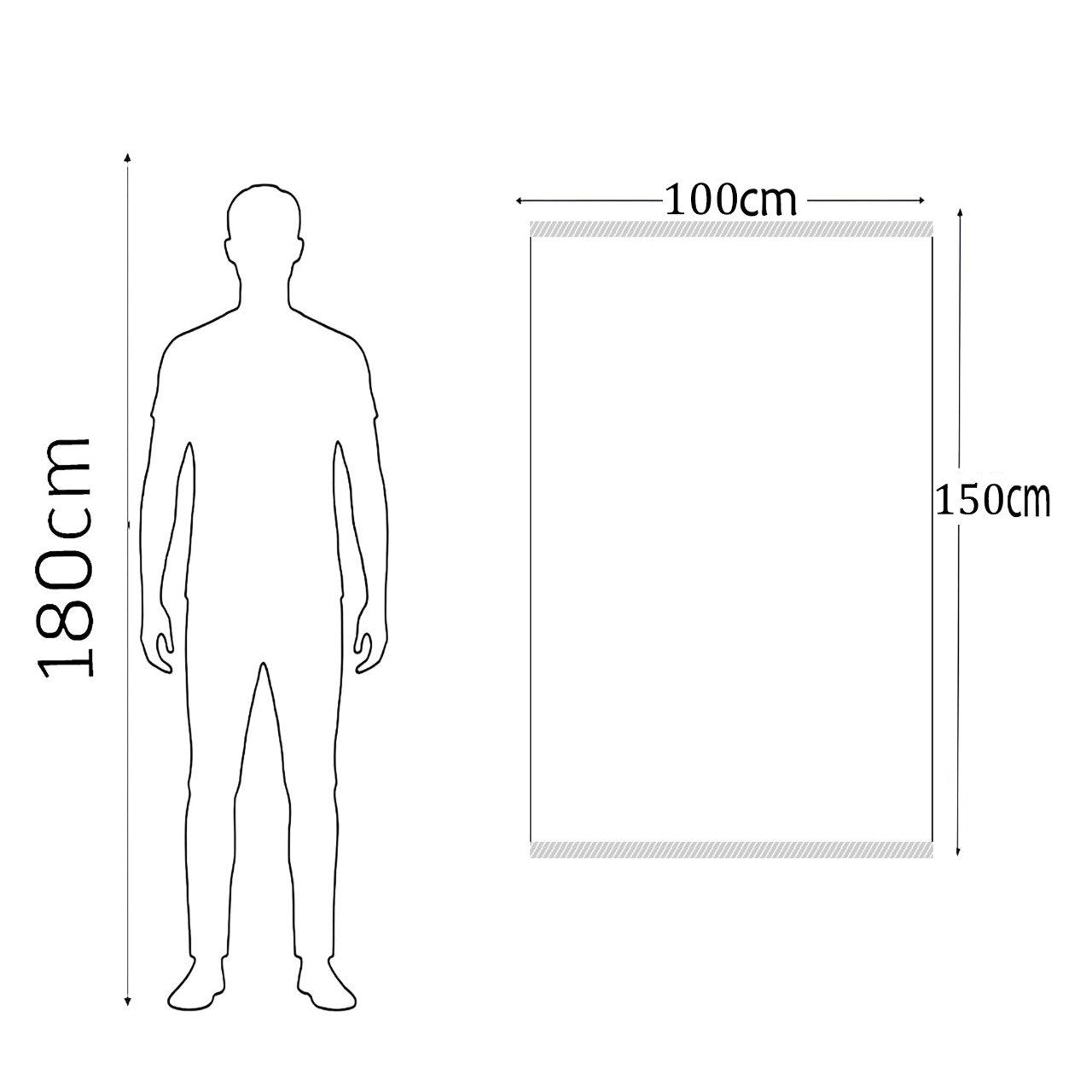 White Hotel Bath Towel – 100×150 cm