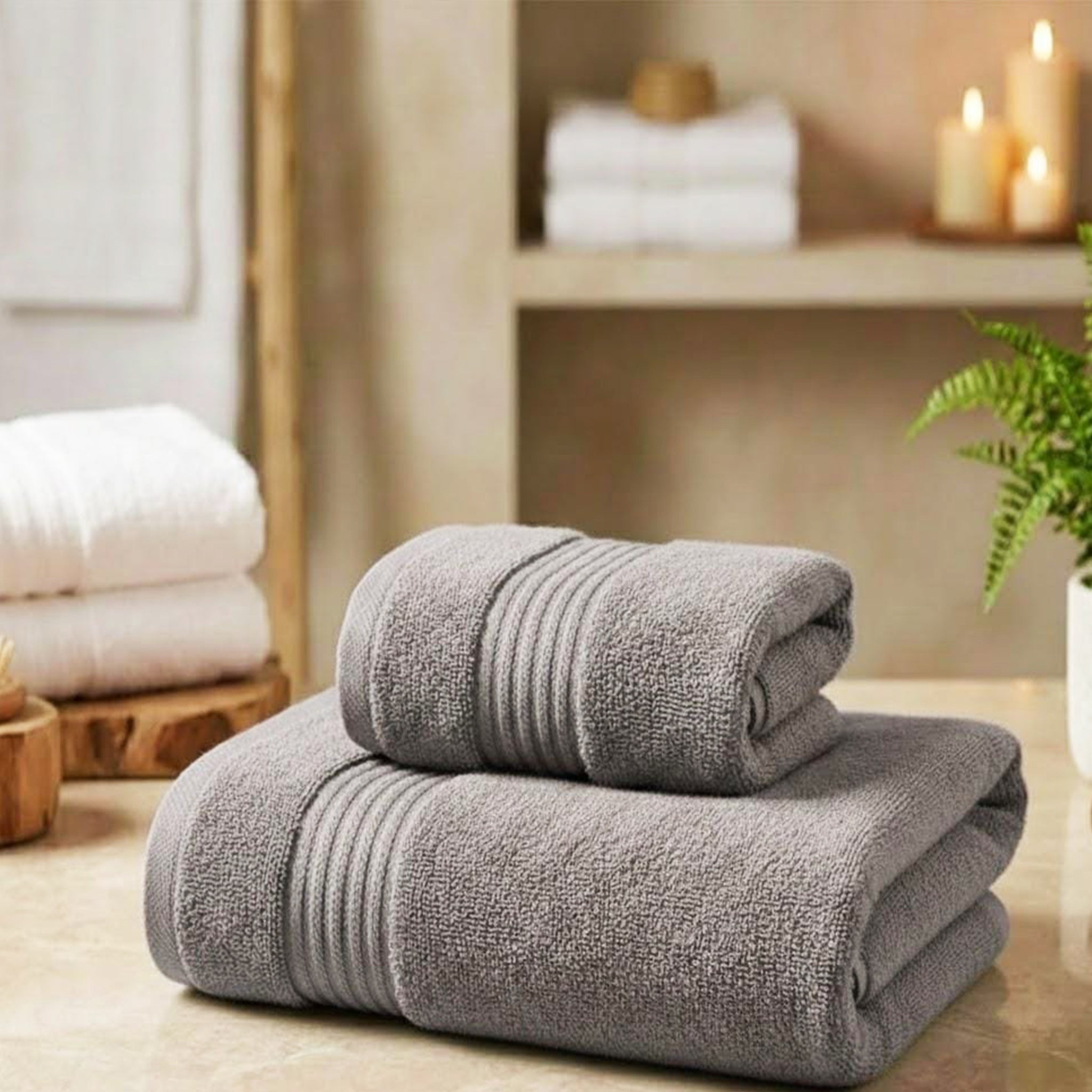 Face Towel, 100% Cotton, Ribbed Cotton Towels  border