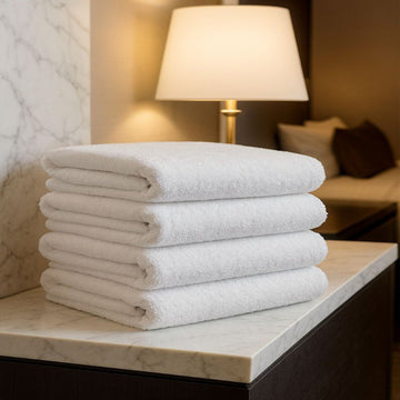 White Hotel Bath Towel – 100×150 cm