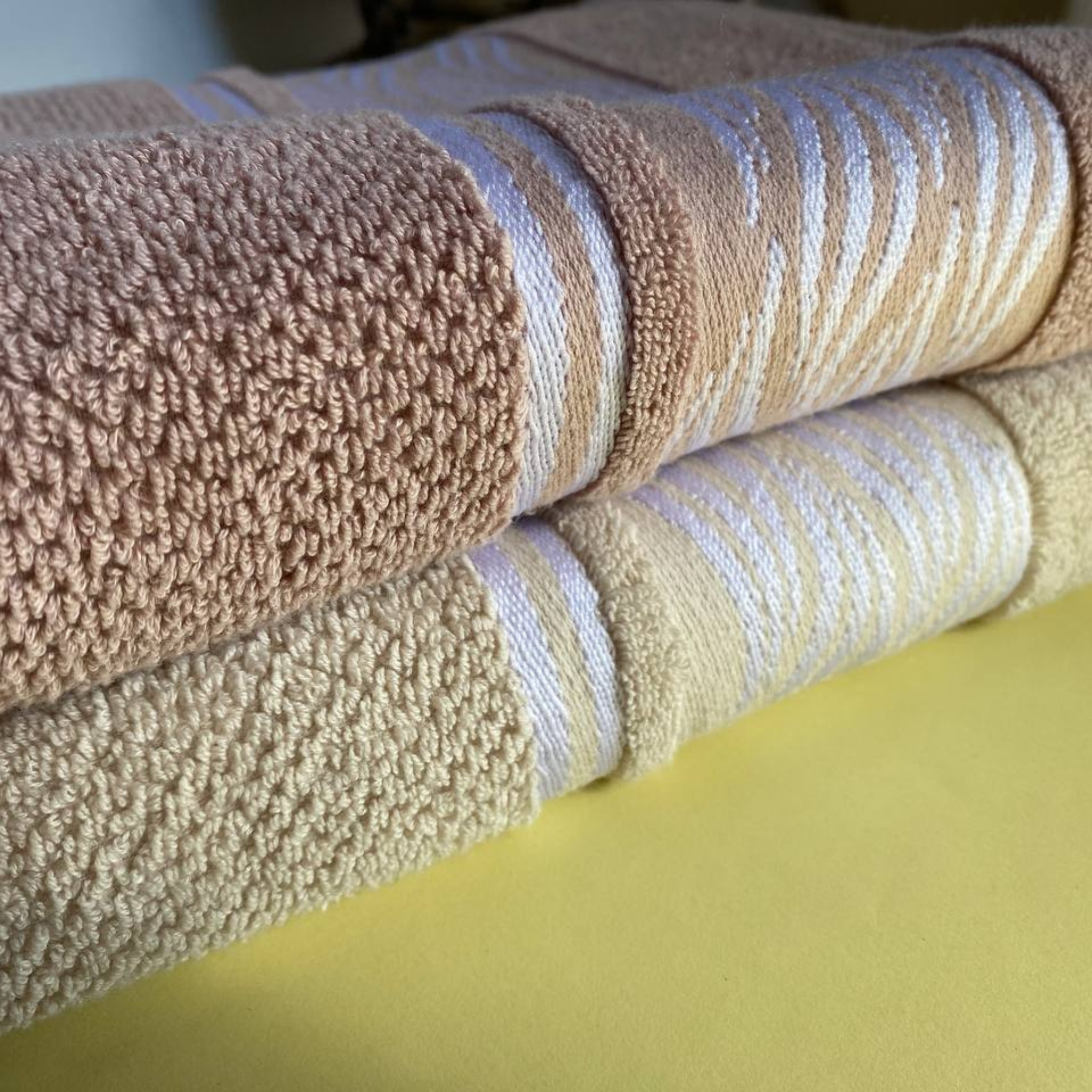Face Towel ,50*100 ,100% Cotton ,The Twin-Band Border