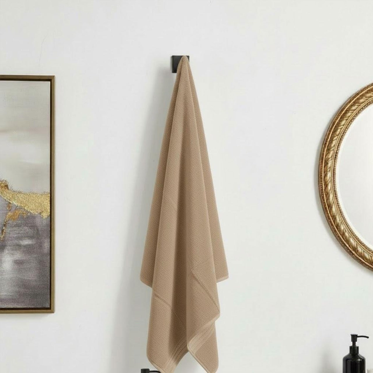 Face Towel ,Plain ,50*100 ,100% Cotton  (Chenille Border)