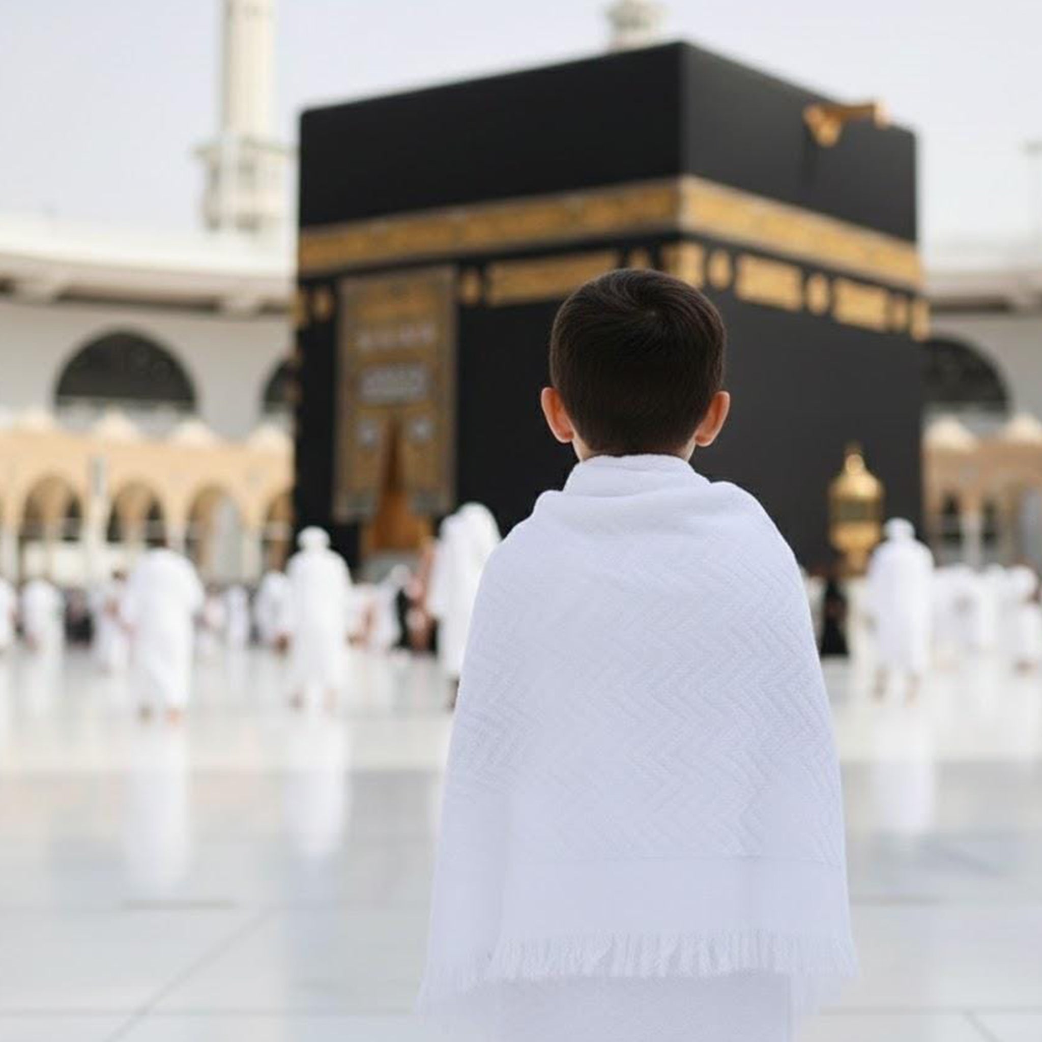 Ihram Set for Hajj & Umrah ,premium 100% Cotton, –  Scotch,  Adjustable Belt, Snap Buttons & Inner Pocket, for children