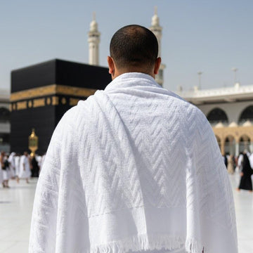Ihram Set for Hajj & Umrah ,premium 100% Cotton,– Scotch,  Adjustable Belt, Snap Buttons & Inner Pocket, zegzag shaped ,For those who are overweight