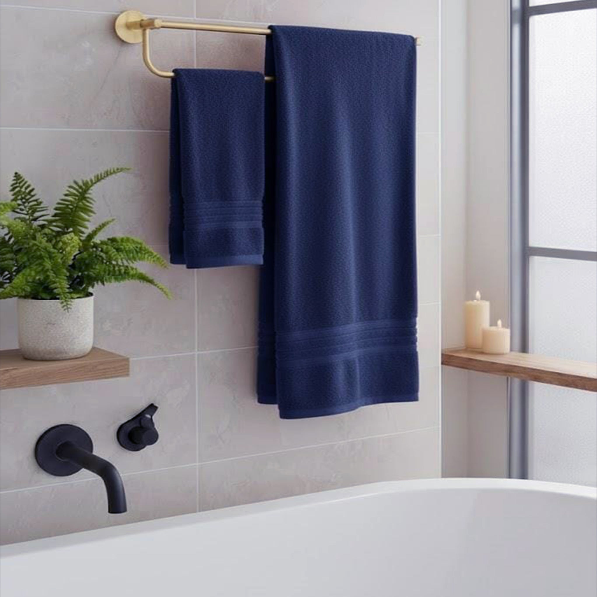 Face Towel, 100% Cotton, Ribbed Cotton Towels  border