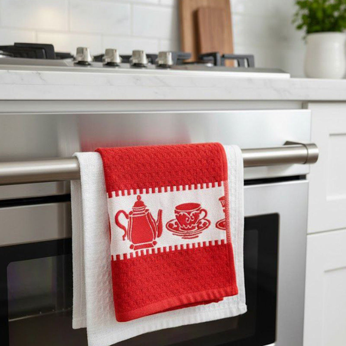 Kitchen Towels Set -6 Pieces, terry , 6 colors , 45*65 cm