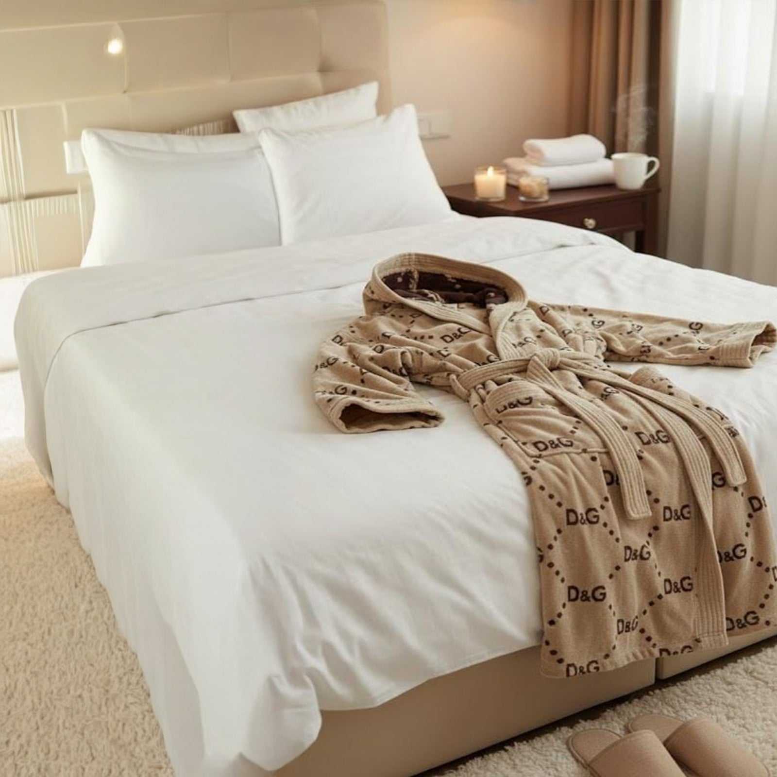 Hooded Bath Robe – D&G Style Design,XL to XXL