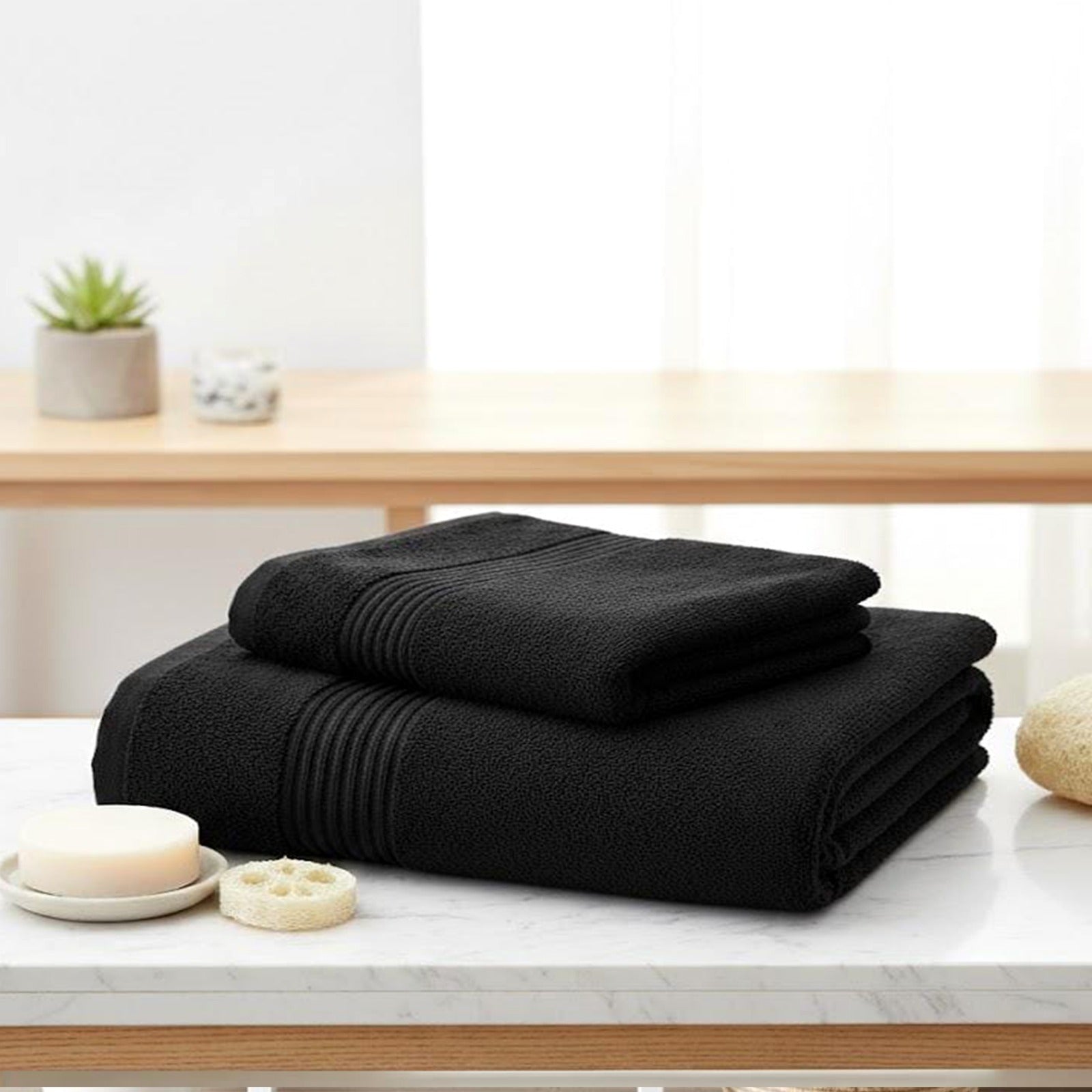 Face Towel, 100% Cotton, Ribbed Cotton Towels  border