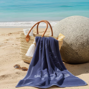 Beach Towel, 100% Cotton, Size 95*170 cm, Navigate Sailing Edition