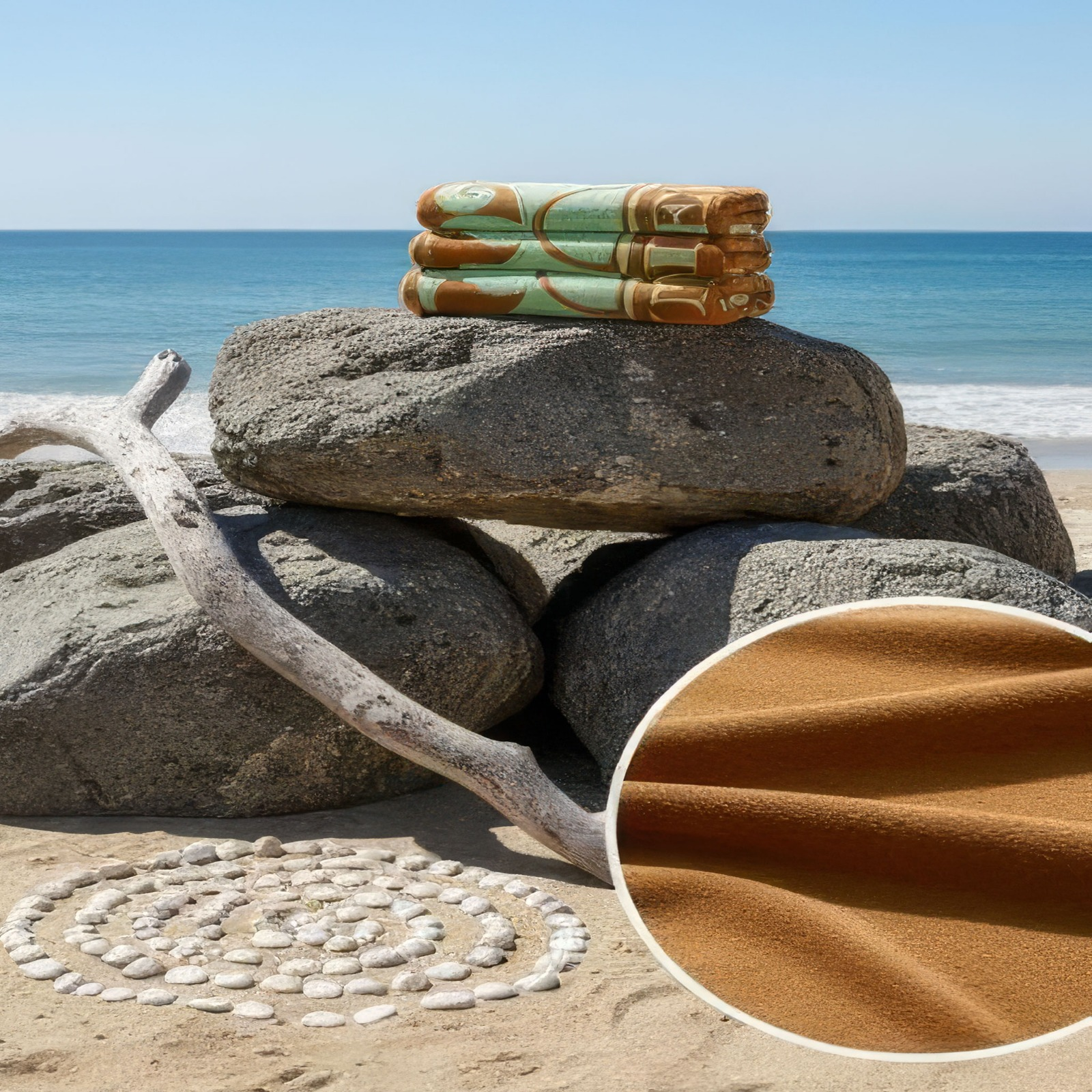 Beach Towel, 100% cotton ,Light Brown, size 100*180