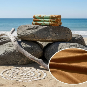 Beach Towel, 100% cotton ,Light Brown, size 100*180