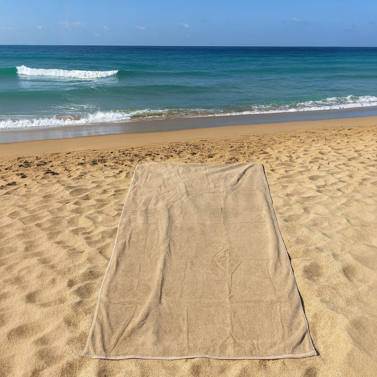 Beach Towel, 100% Cotton ,size 100*200  cm, Terry , Pure Sand Luxury Oversized Design