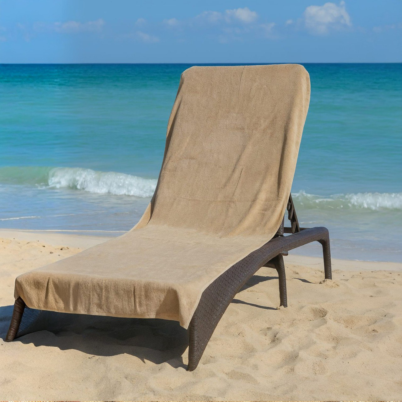 Beach Towel, 100% Cotton ,size 100*200  cm, Terry , Pure Sand Luxury Oversized Design