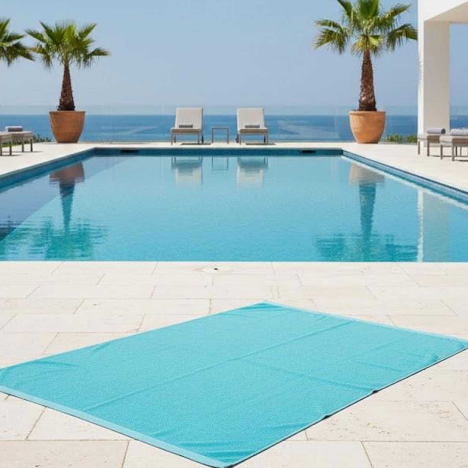 Beach Towel, 100% cotton ,Turqoise  , size 160*86