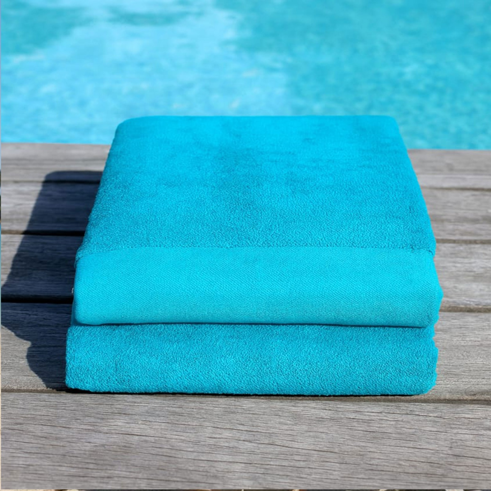 Beach Towel, 100% cotton ,Turqoise  , size 160*86