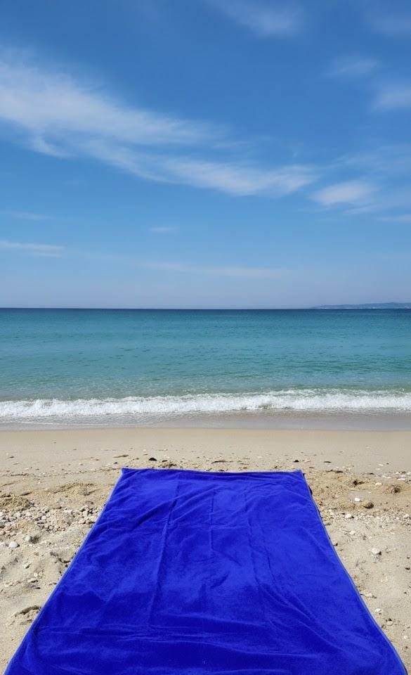 Beach Towel, 100% Cotton ,Navy , size 160*86