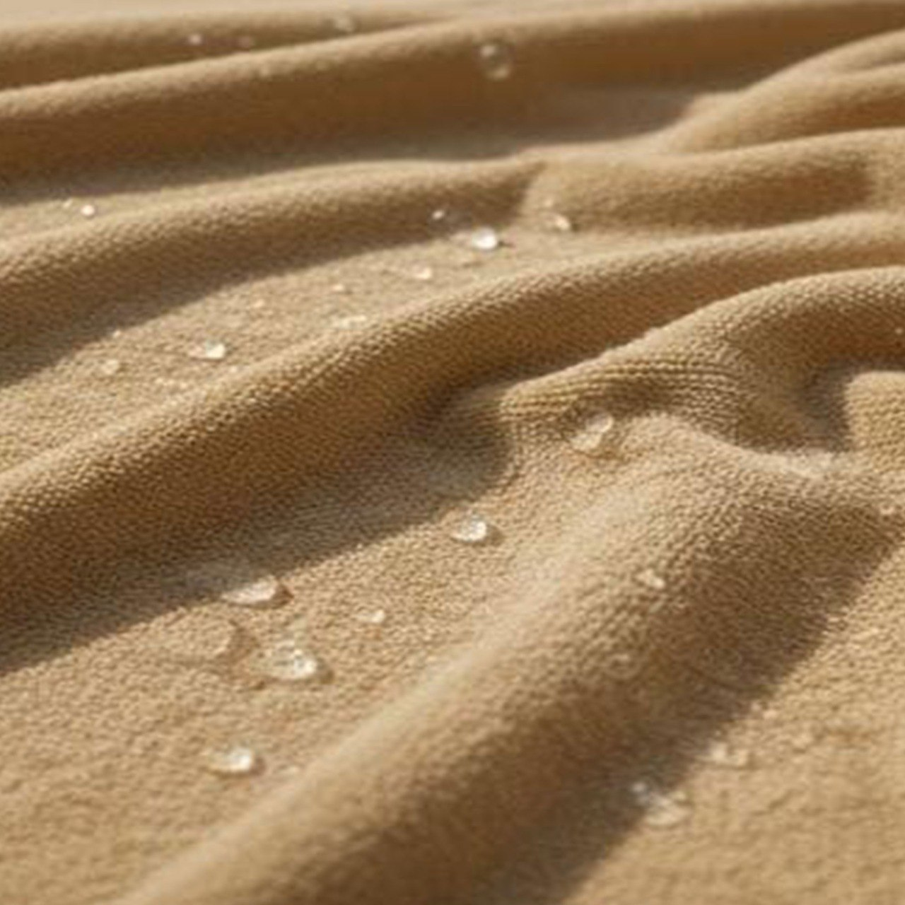 Beach Towel, 100% Cotton ,Beige , size 165*90