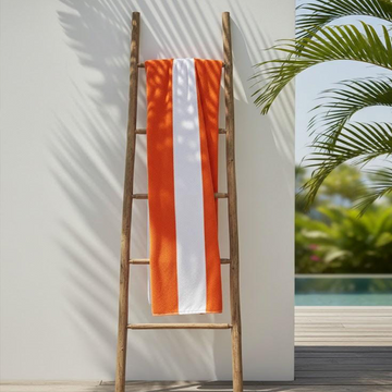 Beach Towel, 100% cotton ,size  70*140 cm ,Classic Vertical terry Cabana Stripe  Design