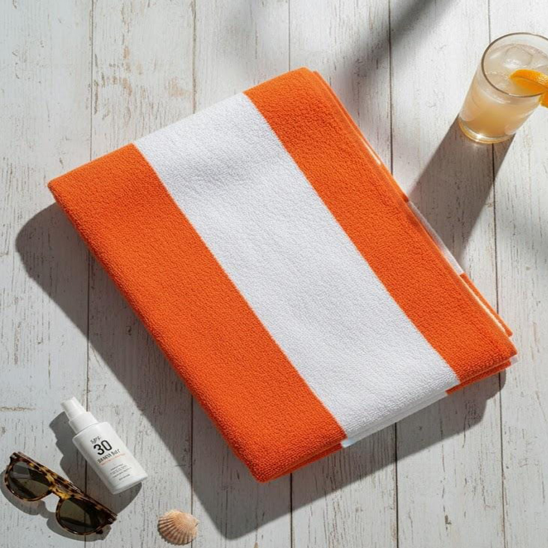Beach Towel, 100% cotton ,size  70*140 cm ,Classic Vertical terry Cabana Stripe  Design