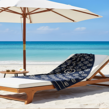 Beach Towel, 100% cotton ,size 86*150 cm , Gucci Luxury Design