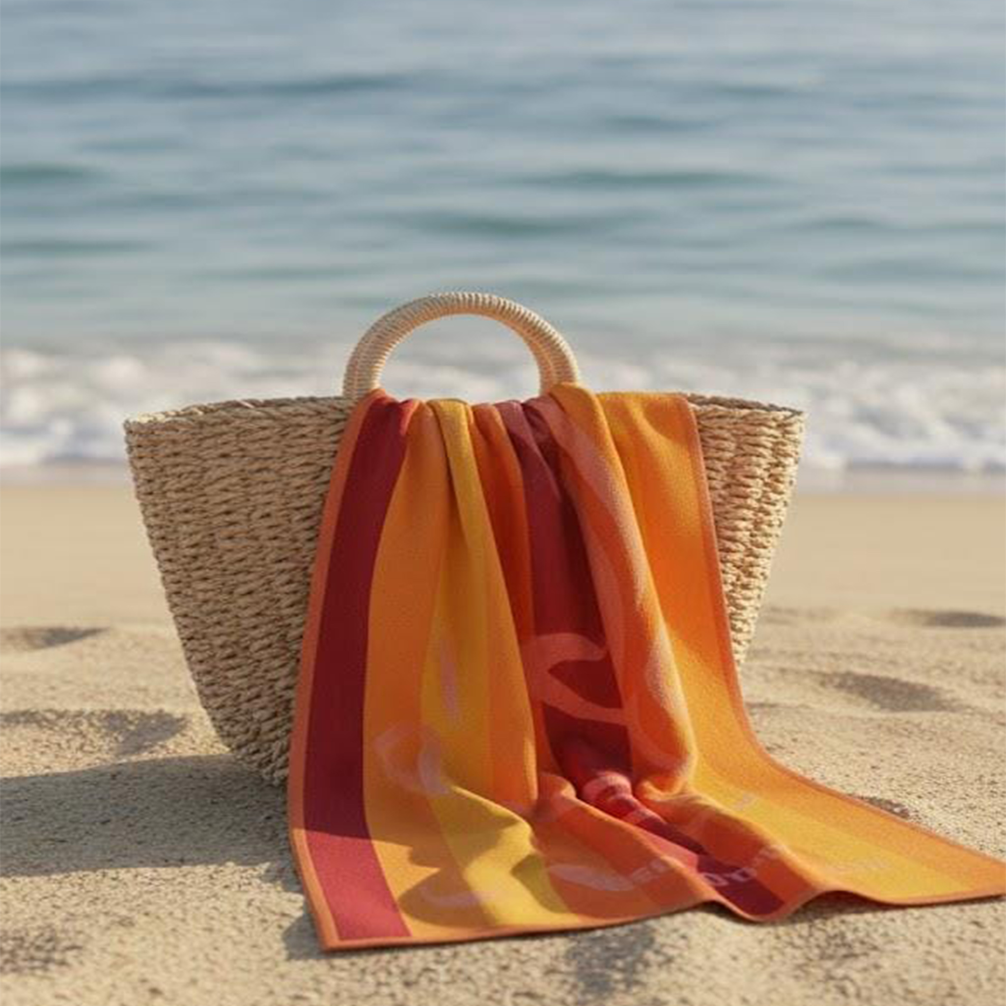 Beach Towel, 100% Cotton ,size 86*160 cm , Classic Luxury Dobby Design