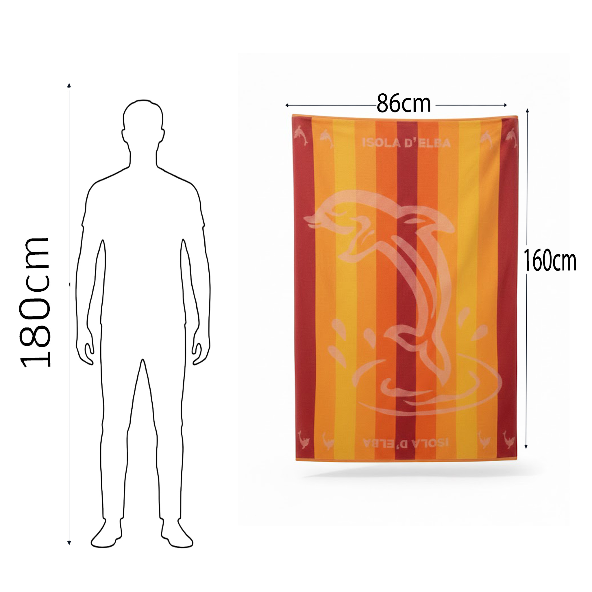 Beach Towel, 100% Cotton ,size 86*160 cm , Classic Luxury Dobby Design