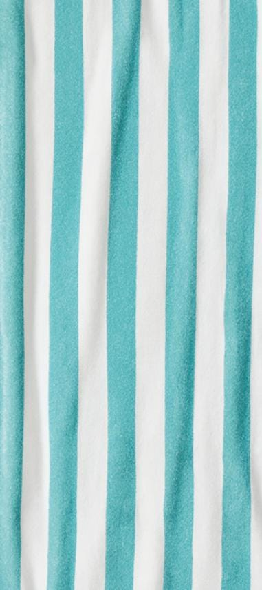 Beach Towel, 100% cotton , stripe Turqoise with white, size 86*160