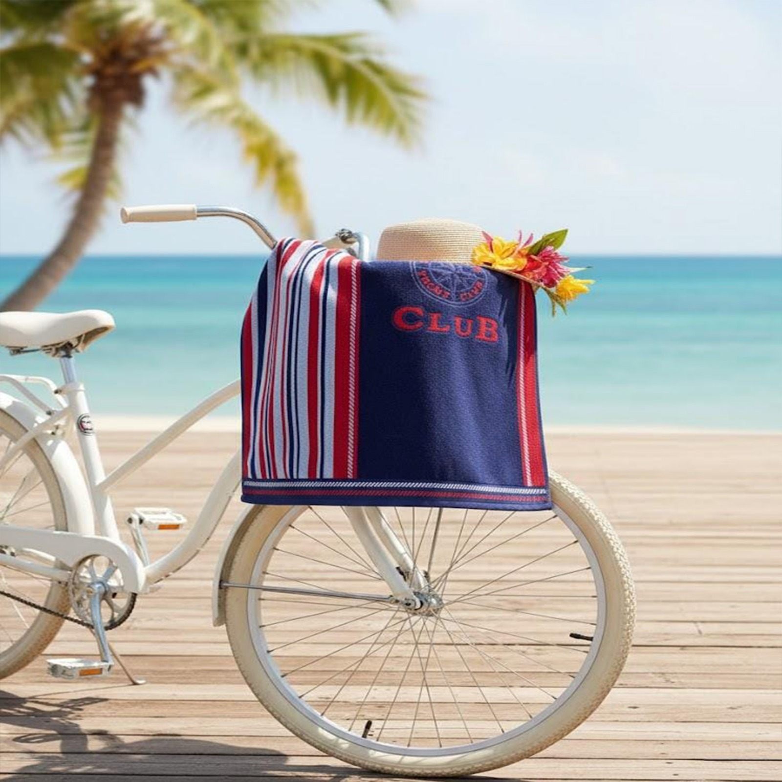 Beach Towel, 100% Cotton ,size 160*86,New York Yacht Club Design