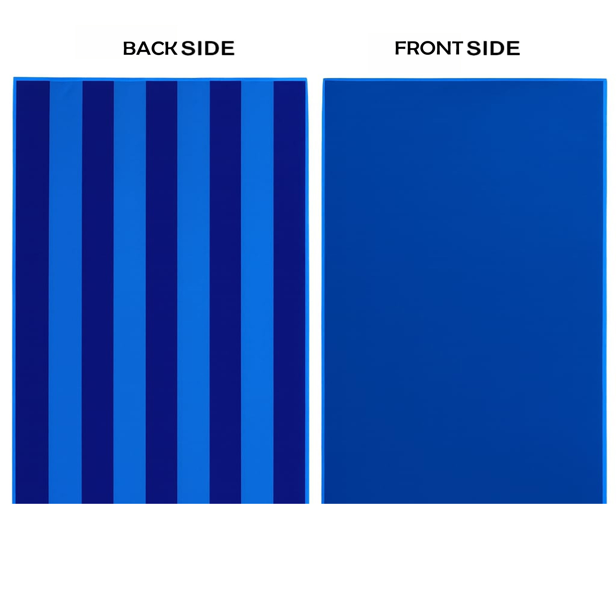 Beach Towel, 100%  Egyptian Cotton ,size  90* 153cm ,Royal Azure Reversible Stripe Design