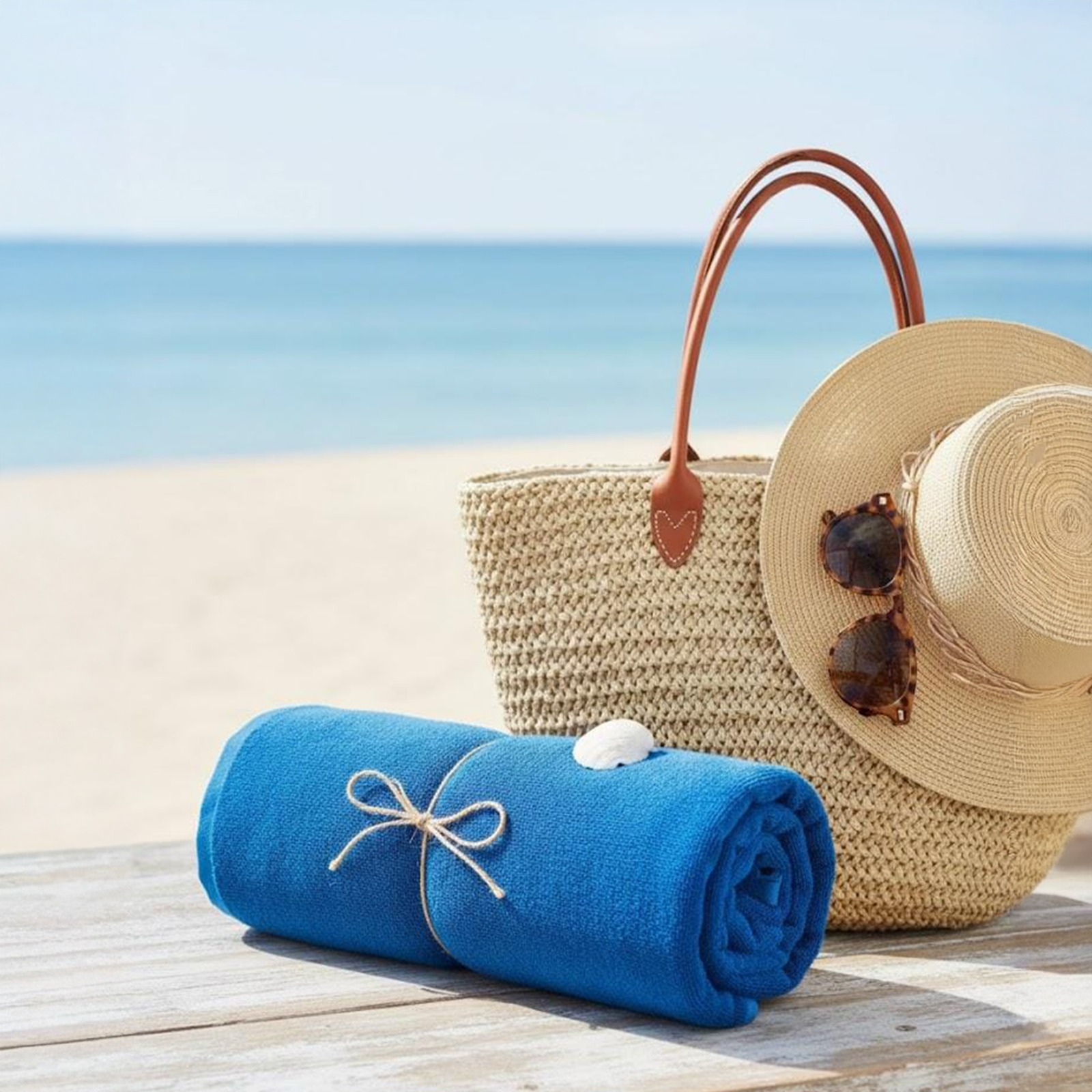Beach Towel, 100%  Egyptian Cotton ,size  90* 153cm ,Royal Azure Reversible Stripe Design