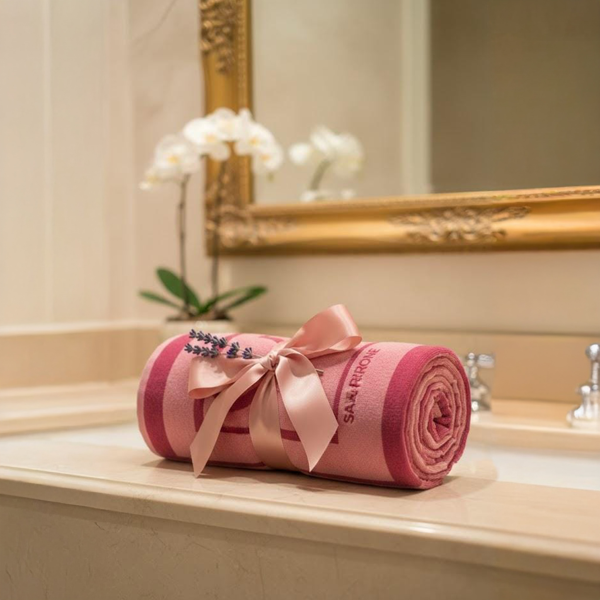 Beach Towel, 100% cotton ,size  90*160 cm ,Sandro Ferrone Signature Tassel Design