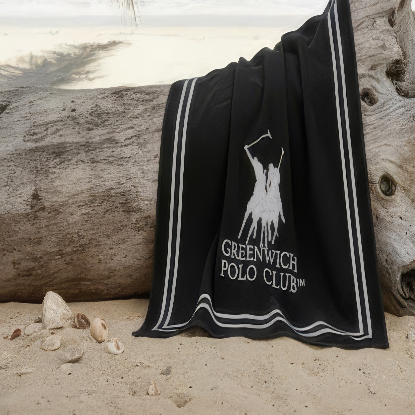 Beach Towel, 100% Cotton ,size 90*170 cm , Greenwich Polo Club Essential Design