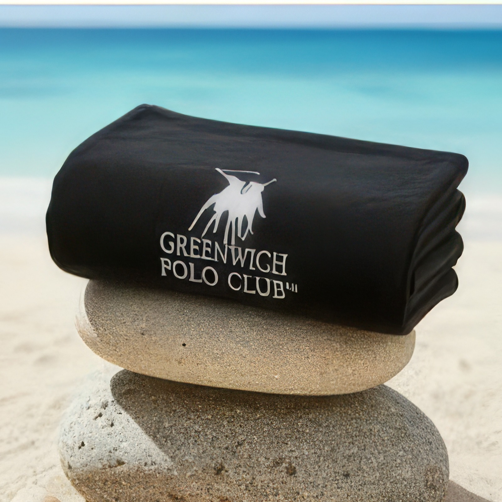 Beach Towel, 100% Cotton ,size 90*170 cm , Greenwich Polo Club Essential Design