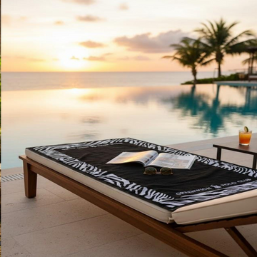 Beach Towel, 100% cotton ,size 90*170 cm , Greenwich Polo Club Zebra Design