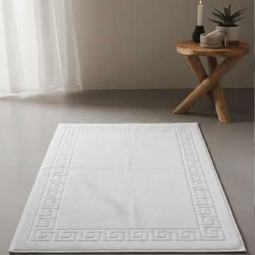 Bathmat with Greek Border  , 50*70 cm ,100% cotton