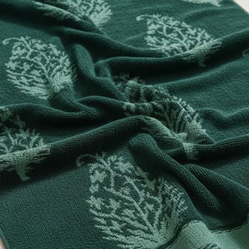 Bath Towel,Dark Green ,86*150, 100% Cotton,Velour