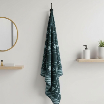 Bath Towel ,86*150, Dark Green ,100% cotton, velour