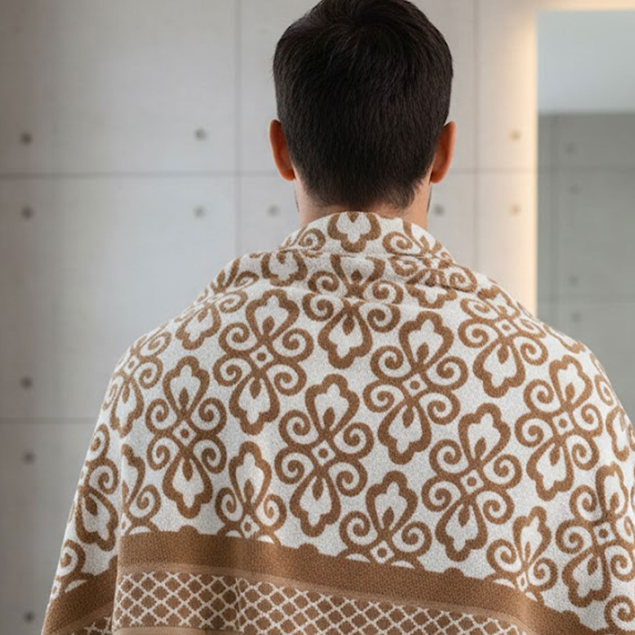 Bath Towel, Camel color ,86*150 , 100% Cotton, Velour