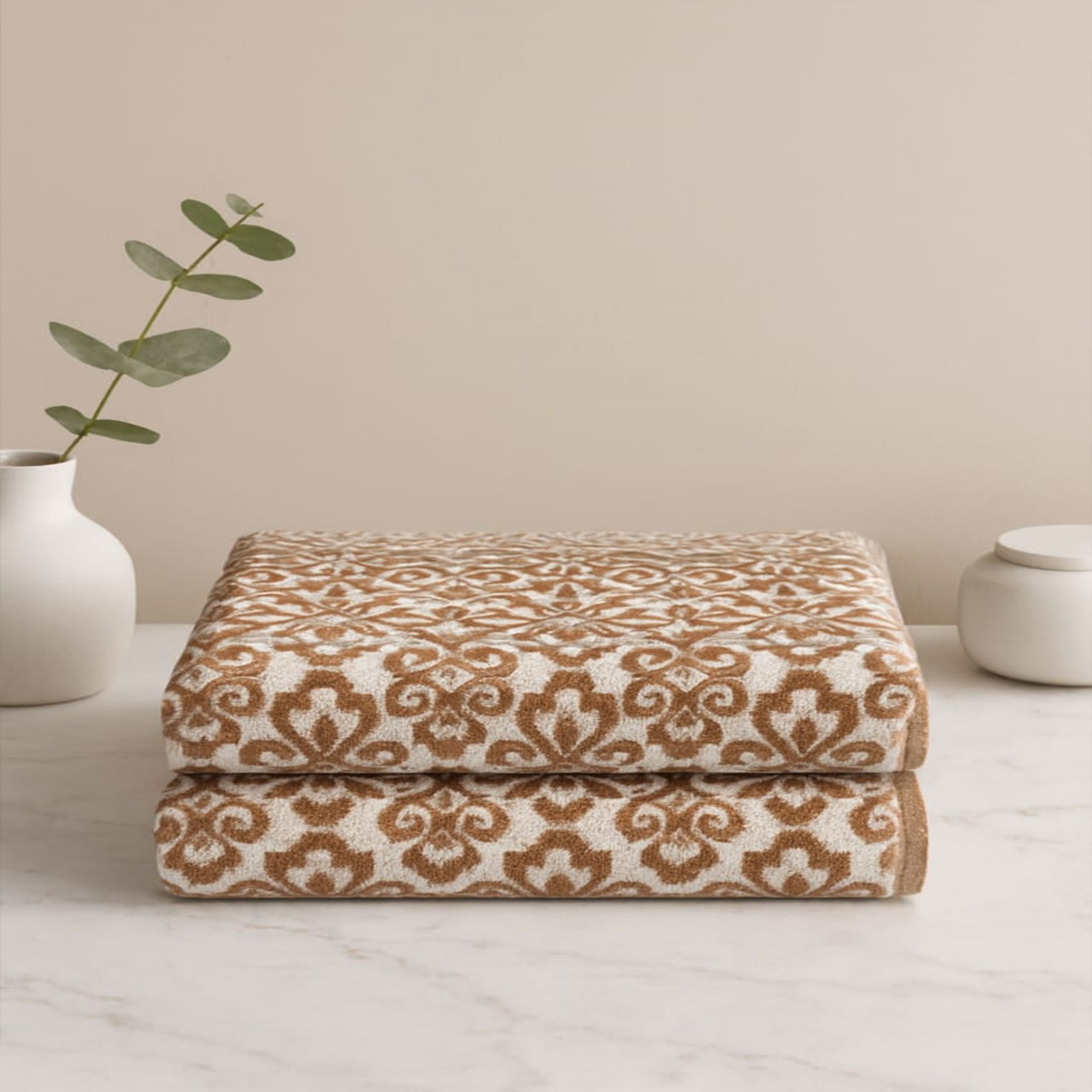 Bath Towel, Camel color ,86*150 , 100% Cotton, Velour