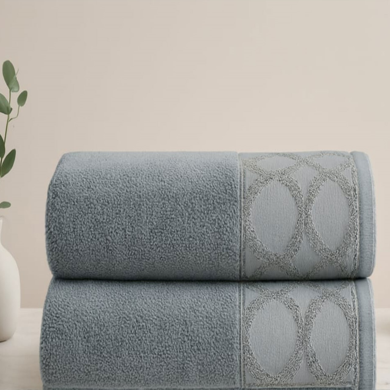bath towel, 90*155 ,velour, 100% cotton, grey.